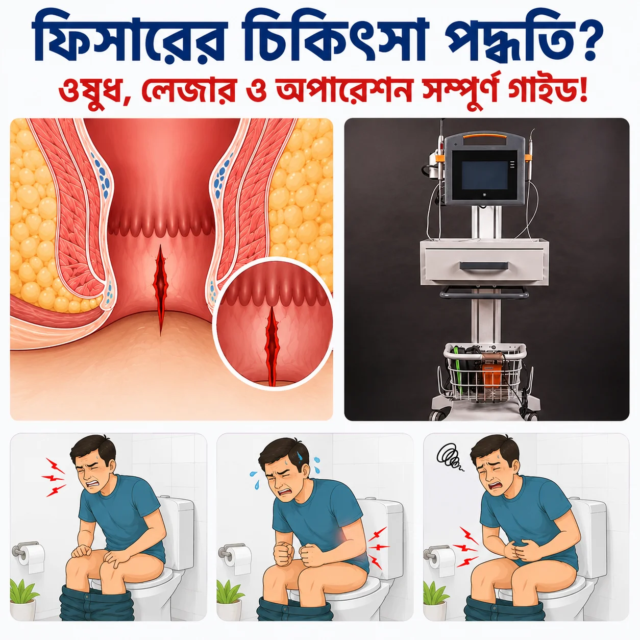 ফিশারের চিকিৎসা, লেজার ও অপারেশন – ডা. এইচ. এন. এম. শফিকুজ্জামান